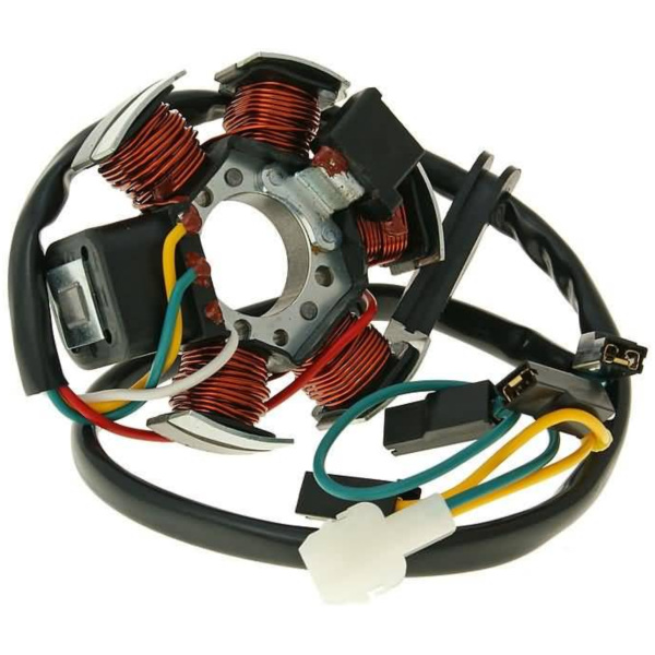 Ankerplatte Spule Lichtmaschine Stator 85W für Derbi Senda, Aprilia RX, SX, Gilera RCR, SMT 28017 passend für Bultaco Lobito EBE050 50  , 