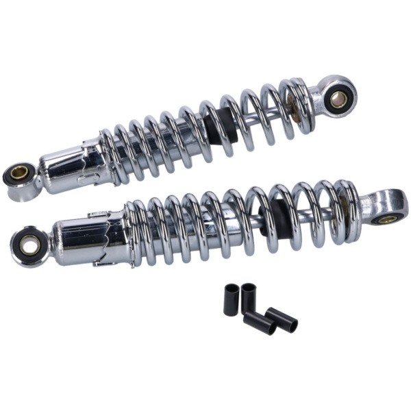 Federbein Stoßdämpfer Satz hinten 260mm Chrom 28743