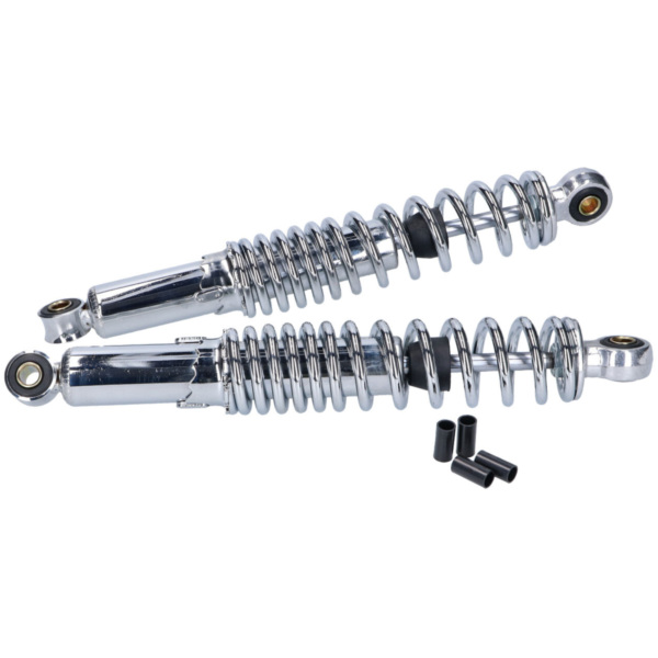 Federbein Stoßdämpfer Satz hinten 320mm Chrom 28747