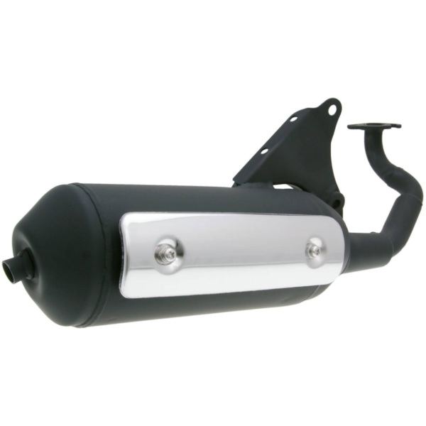 Schalldämpfer Auspuff für Aprilia, Yamaha, MBK, Malaguti, Benelli, Beta / Minarelli liegend 34188
