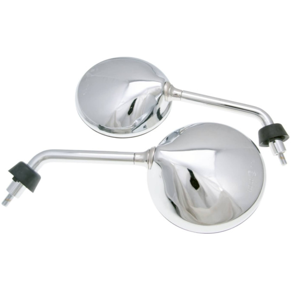 mirror set M8 chrome short version right-hand thread for Vespa GTS, GTV, LXV, LX, S, Primavera, Sprint 34429