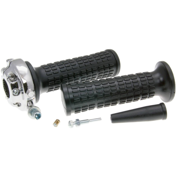 throttle control / throttle tube rubber grip set Domino 2.9°/ 15-25mm Lario - universal 34600