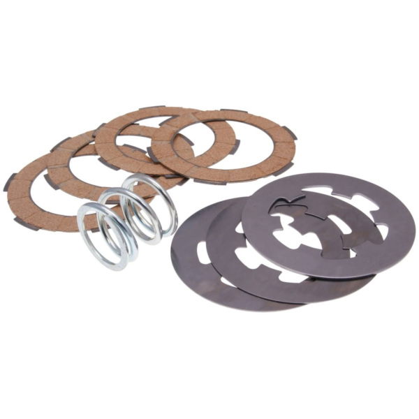clutch disc set / clutch friction plates reinforced incl. spring Ferodo for Vespa 50, 90, 125 Primavera, ET3 35405 fitting for Vespa V  50 V5SA1T 1977, 2,5 PS, 1,8 kw