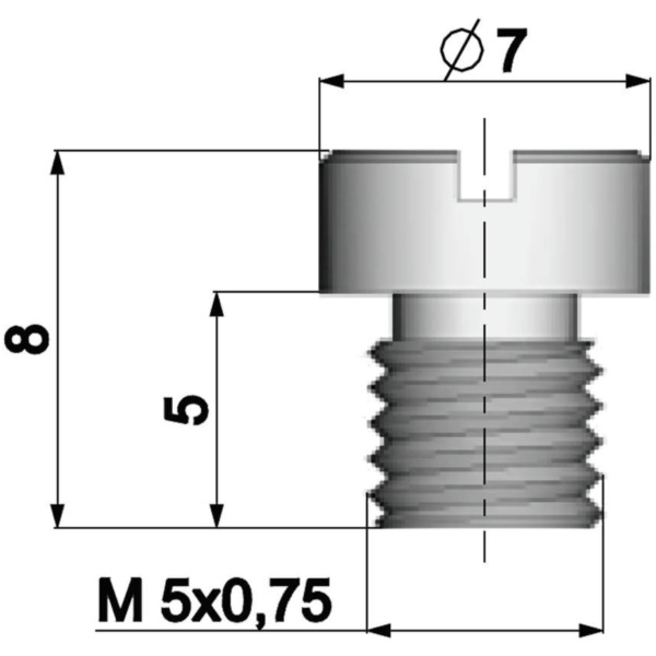 HD Main Jet Vergaser Hauptdüse Polini 5mm für Dellorto Vergaser - 95 360.1095