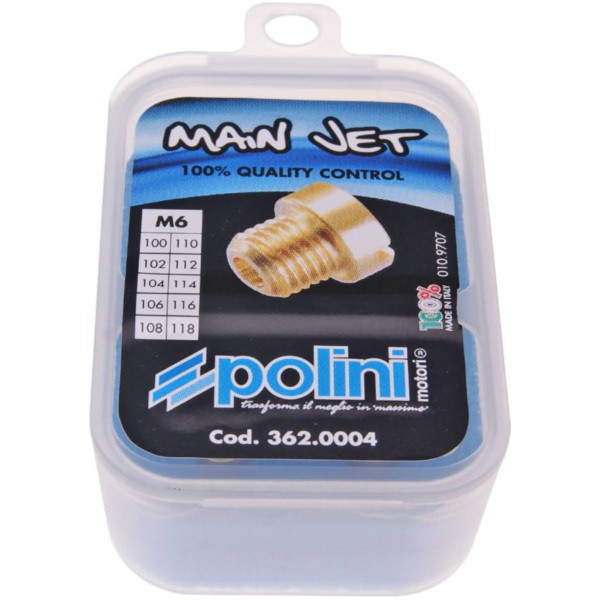 HD Main Jet Vergaser Hauptdüsenset Polini 6mm für Dellorto Vergaser 100-118 362.0004