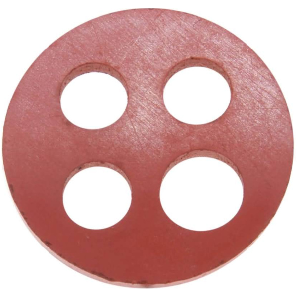 fuel tap packing / 4-hole gasket FKM for Vespa 50, 90, 125, ET3 36338 fitting for Vespa V  50 V5SA1T 1977, 2,5 PS, 1,8 kw
