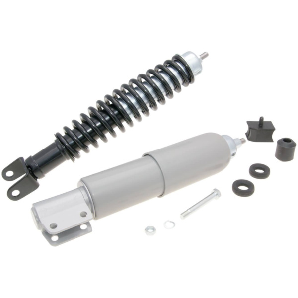 Federbein Fahrwerkskit / Stoßdämpfer Satz schwarz / grau für Vespa PX, PE 125, 150, 200 36697