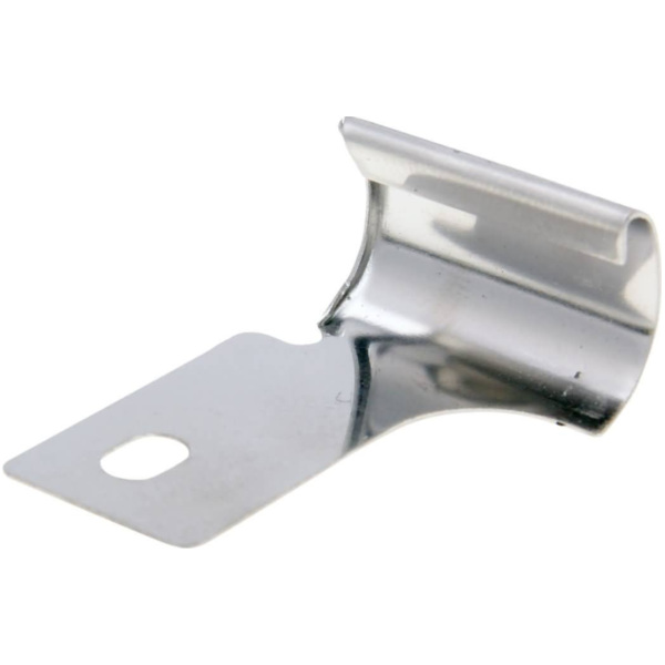 Klammer Schlitzrohr Beinschild links für Vespa ET2, ET4, LX, LXV 36712