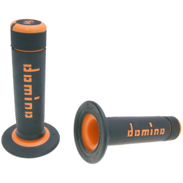 Griffgummis Griffe Satz Domino A020 Off-Road Halbwaffel schwarz / orange 37064