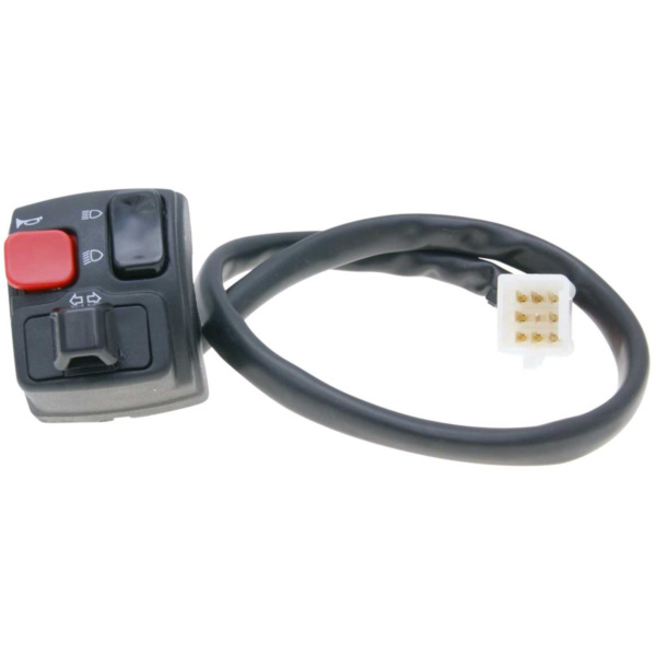 Armatur Schaltereinheit Lenker links Blinker, Fernlicht, Abblendlicht, Hupe für Derbi Senda R, DRD, SM, X-Race 37140