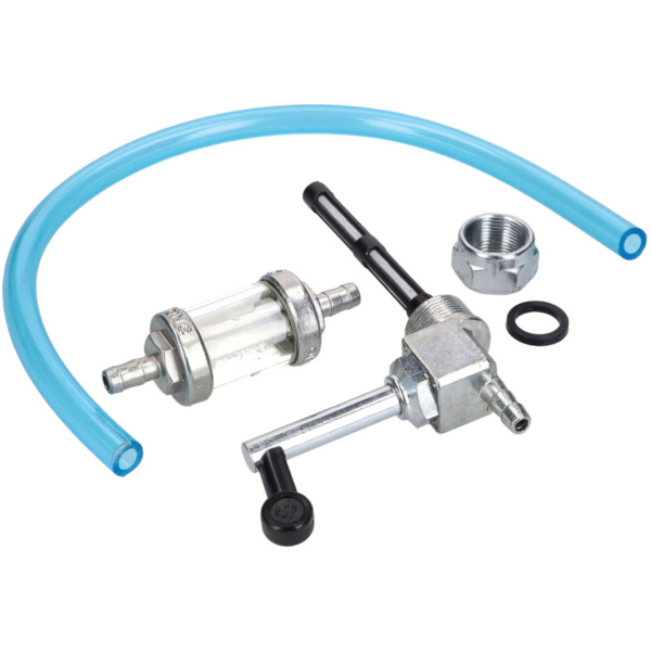 Kraftstoffschlauch Set - Benzinhahn, Benzinschlauch und Benzinfilter für Simson S50, S51, S70, MZ ETZ, TS, ES 41893