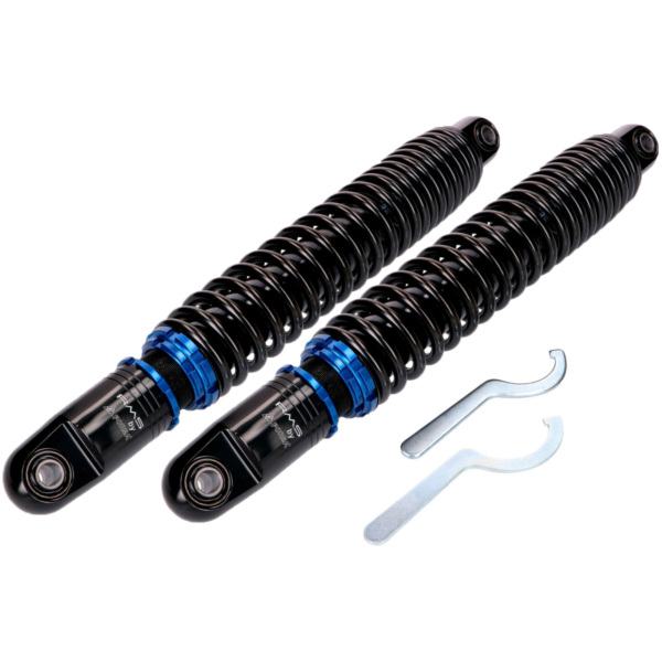 Federbein Stoßdämpfer Satz Forsa Gasdruck 370-400mm verstellbar für Simson S50, S51, S53, S70, S83 Enduro 42445
