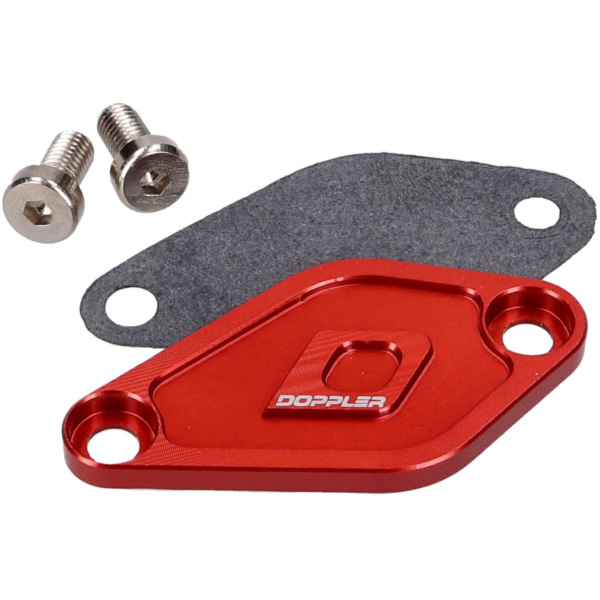 oil pump cover Doppler red for Minarelli AM6, Derbi EBE, EBS, D50B 42576-RE