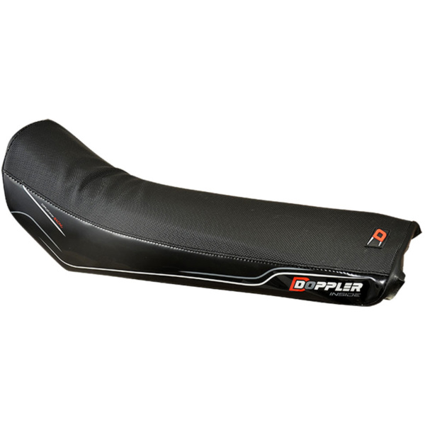 Sitzbezug Sitzbankbezug Doppler schwarz / rot für Derbi Senda DRD -2006, Senda X-Treme, X-Race -2009, Gilera RCR, SMT -2010 4261