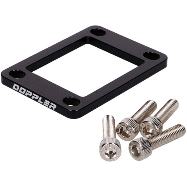 intake manifold spacer Doppler 5mm black for Minarelli AM, for: Derbi EBE, EBS