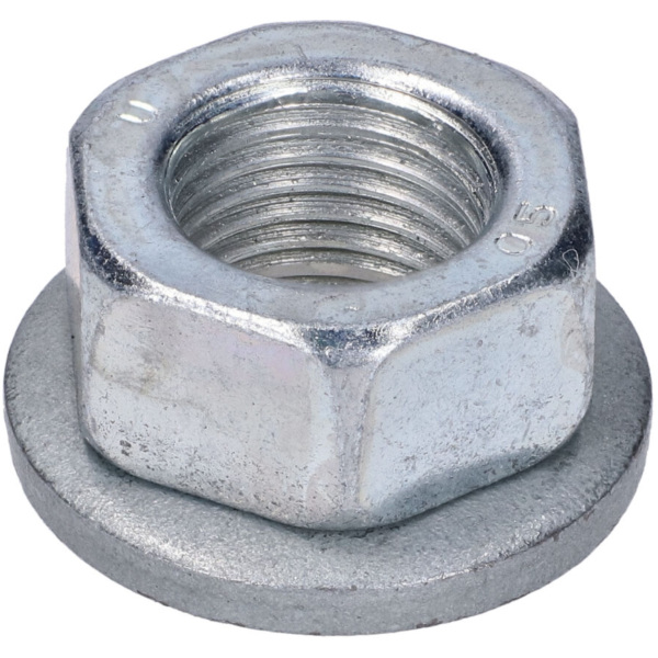 nut w/ flange M12x1.25 for Piaggio, for: Gilera, Vespa, Minarelli AM5, AM6 43582 passend für Gilera Runner Soul Modelle 125 M46301 2012, 15 PS, 11 kw