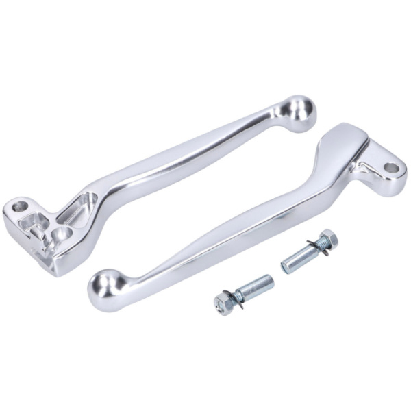 clutch and brake lever set ALU anodized, silver color for Simson S50, S51, S53, S70, S83, SR50, SR80 43606