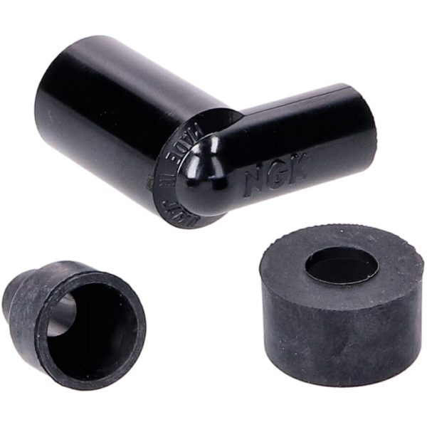 spark plug cap NGK 90° splash-proof, rubber, short LZEH 44493