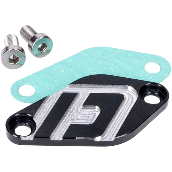 oil pump cover Doppler V2 black for Minarelli AM6, Derbi EBE, EBS, D50B 44592-BK