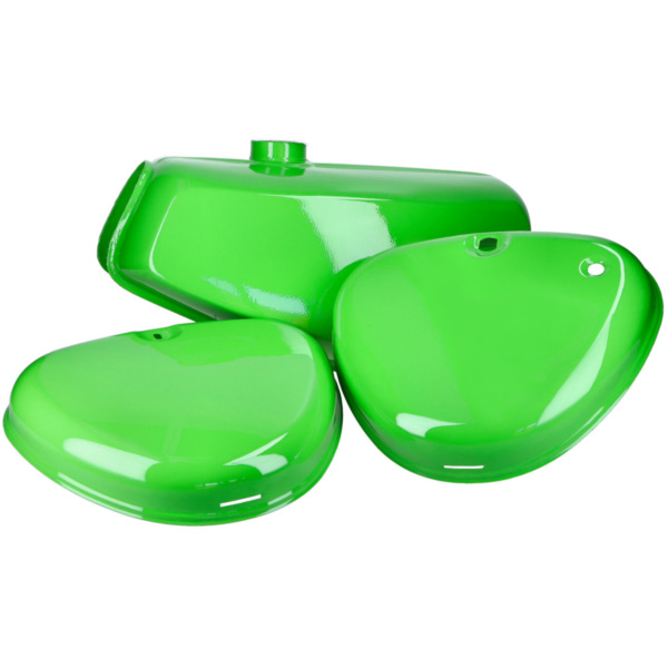 Benzintank und Seitendeckel Set grün für Simson S50, S51, S70 49100