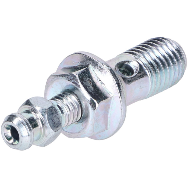 Hohlschraube für Bremsleitung mit integriertem Entlüftungsnippel M10x1,25 49495