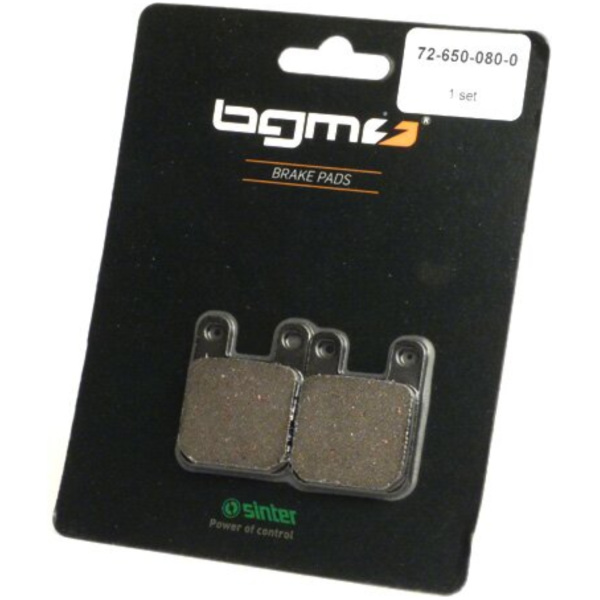 Brake pads -BGM 36x45mm- BETA Eikon 50cc 1999 (f/r), DERBI Atlantis 50cc 1999 (f), Atlantis 100cc 2001 (f), Atlantis 100cc 4-str fitting for Peugeot Speedfight Ultimate Edition 50 VGA S1BBBA/BBCA 2008, 4,6 PS, 3,4 kw