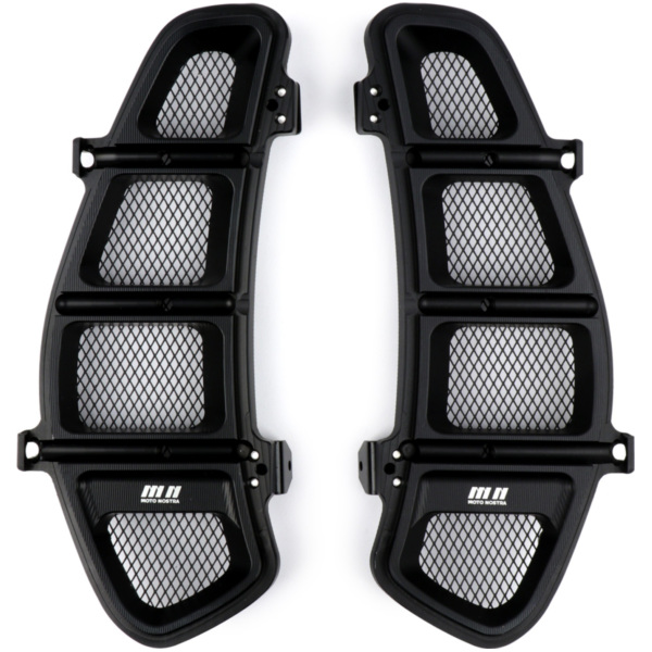 Glove box net panel set -MOTO NOSTRA, CNC, black mat- for: Vespa GT 250 (ZAPM451