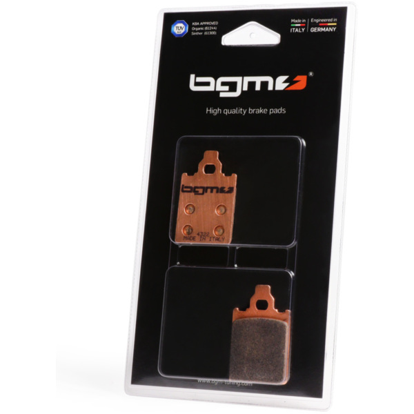 Brake pads -BGM PRO Sintersport 31.8x51.2mm- Grimeca - Vespa PX Disc (1998-2010), LML Star, Stella, Grimeca Classic/NT, SKR125, 