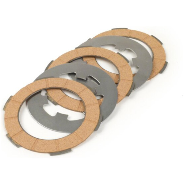 Clutch friction plate set incl. steel plates -BGM ORIGINAL for: Vespa Smallframe passend für Vespa V  50 V5SA1T 1977, 2,5 PS, 1,8 kw