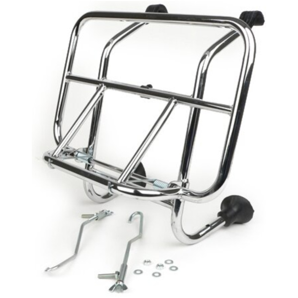 Front rack, fold down -MOTO NOSTRA- for: Vespa Smallframe V50, PV125, ET3, PK S passend für Vespa PK  50 V5X3T 1994, 2,7 PS, 2 kw