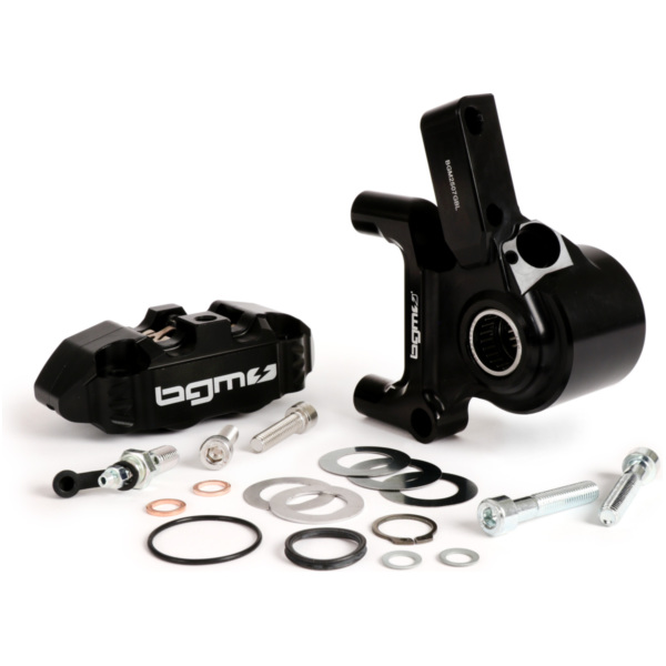 Front brake caliper incl. brake caliper mount -BGM PRO, CNC Touring, 4-piston, r