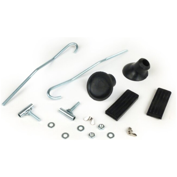 Repair set for rack foldable front -MOTO NOSTRA- for: Vespa Smallframe V50, PV12 0842 passend für Vespa V  50 V5SA1T 1977, 2,5 PS, 1,8 kw
