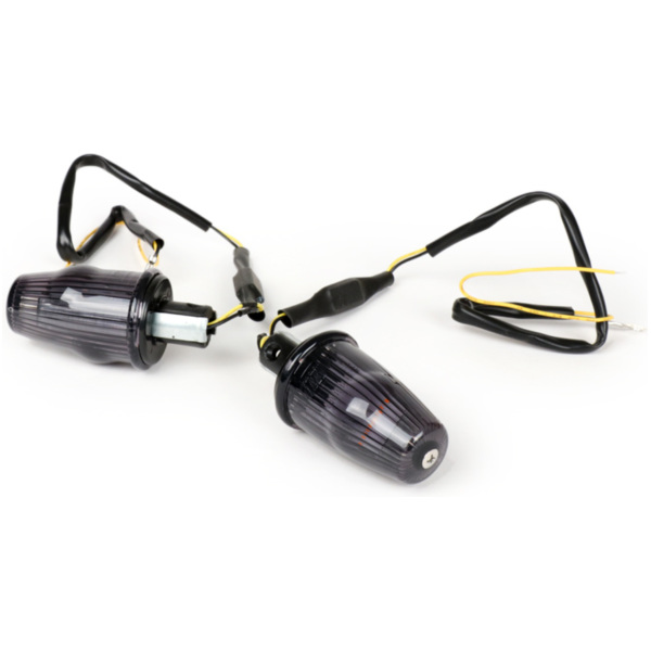 Pair of indicators -MOTO NOSTRA handlebar end indicator LED (E-mark), 12 volt- f 0851