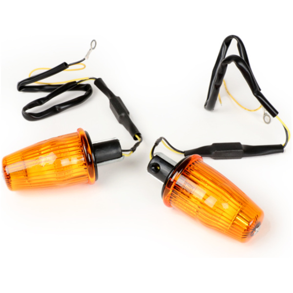 Pair of indicators -MOTO NOSTRA handlebar end indicator LED (E-mark), 12 volt- f 0861