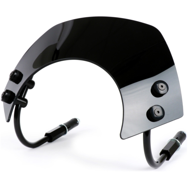 Flyscreen with black brackets -MOTO NOSTRA, w=340mm, h=105mm- for: Vespa GTS 125 1211