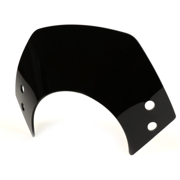 Flyscreen without bracket -MOTO NOSTRA, w=340mm, h=105mm- Vespa GT, GTL, GTS, GTS Super 125-300cc - black 51000