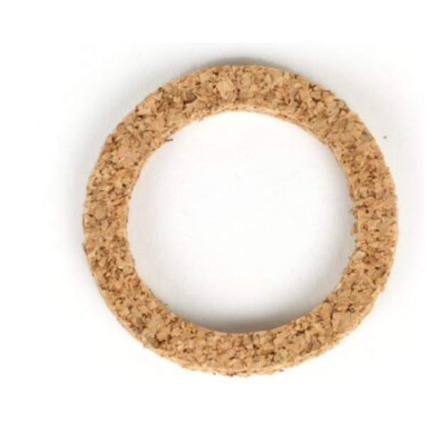 Gasket fuel tap glass -BGM ORIGINAL 26.5x35x4mm- Vespa Wideframe VN, VM, ACMA - cork 51374