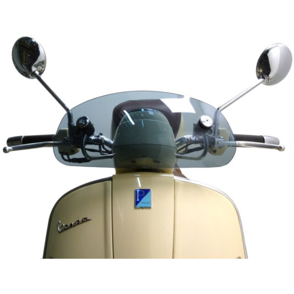 Flyscreen -MOTO NOSTRA, w=435mm, h=195mm- Vespa GTV, GT 60 - smoke grey 51506