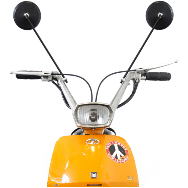 Mirror black -bgm PRO- for: Lambretta Lui 50CL, Lui 75 S&SL , Luna, Vega ,Cometa
