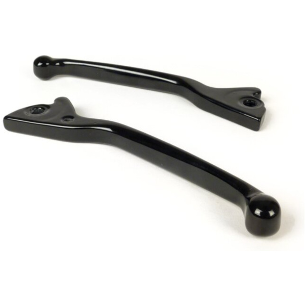 Pair of brake levers -MOTO NOSTRA- Vespa GT, GTL, GTS 125-300 - shiny black 51726