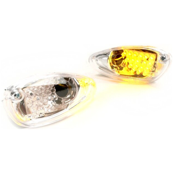 Pair of indicators -BGM ORIGINAL, LED- Gilera Runner (-2005) - amber 51816