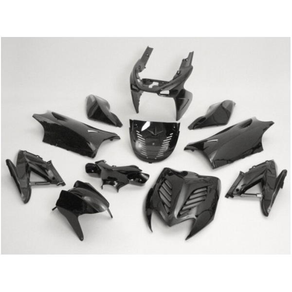 fairing kit 11-piece black metallic for Yamaha Aerox, MBK Nitro 50cc, 100cc 2-stroke 52399