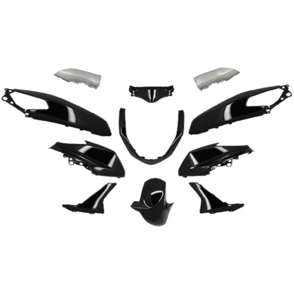 bodywork kit 11-piece black glossy for Yamaha N-Max 125cc 2015-2020 52408