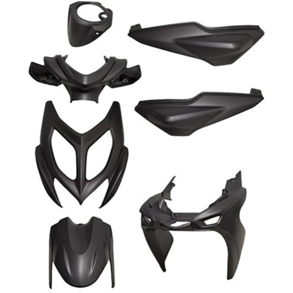 Verkleidungskit 7-teilig schwarz matt für Yamaha Aerox, MBK Nitro 2013-2017 53121