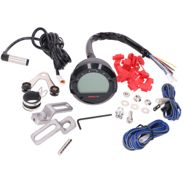Tachometer Koso Digital DL-03SR LCD Display schwarz d=64mm 53181