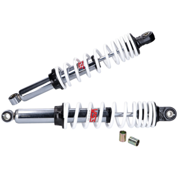 Shock absorber set YSS Twin PRO-X 360mm chrome white for Simson S50, S51 53974