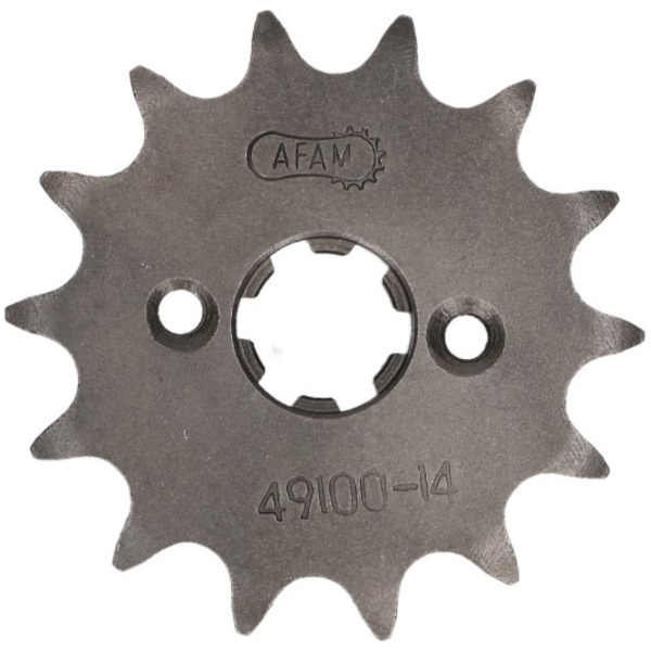 front sprocket AFAM 14 teeth 420 for Cagiva Mito, Derbi Senda, GPR, Fenix AF49100-14
