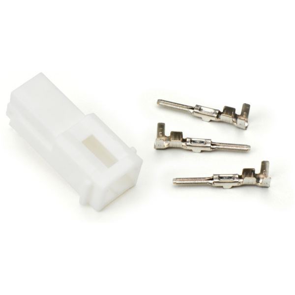 Stecker für Kabelbaum BGM PRO Serie 070 AM, 2 Steckkontakte Stecker für Vespa, Piaggio, Gilera BGM0702MPL