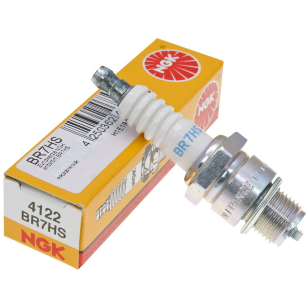 spark plug NGK shielded BR7HS BR7HS fitting for Vespa PK E-Starter 50 V5X3T 1995, 2,7 PS, 2 kw