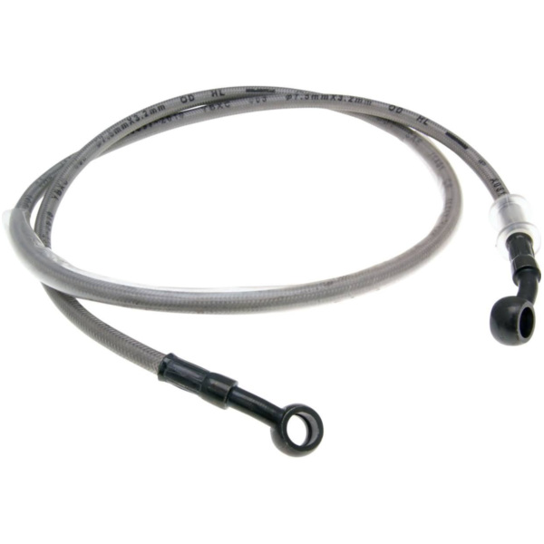 brake hose assy steel braided version 105cm for front disc brake for GY6 BT12268 fitting for Kreidler Flory Speed 50 FLORY 2003, 4,2 PS, 3,1 kw